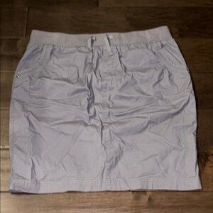 Cleo drawstring gray/blue Women's Skirt with 4 pockets, size 12